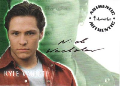 Nick Wechsler Roswell certified autograph card