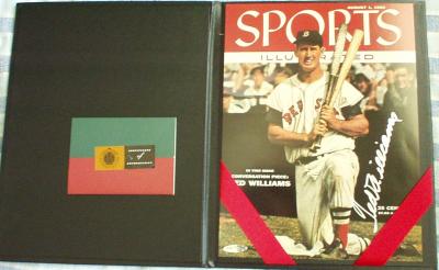 Ted Williams autographed Boston Red Sox 1955 Sports Illustrated cover (UDA)