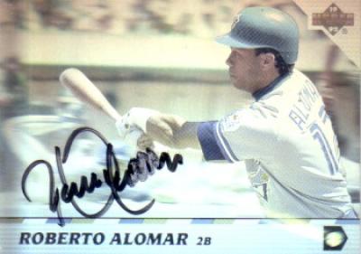 Roberto Alomar autographed Toronto Blue Jays 1992 Upper Deck hologram card