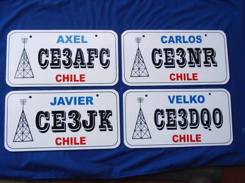 Chile Ham License plates