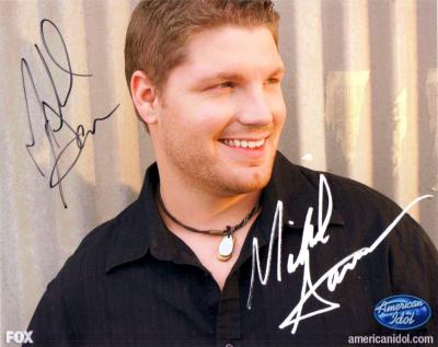 Michael Sarver autographed 2009 American Idol 8x10 photo