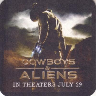 Cowboys and Aliens movie 2011 Comic-Con promo coaster