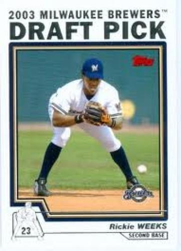 2003 Draft Pick; Rickie Weeks Baseball Card