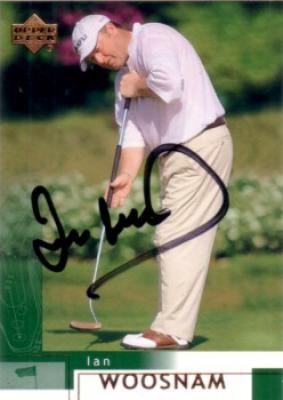 Ian Woosnam autographed 2002 Upper Deck golf card