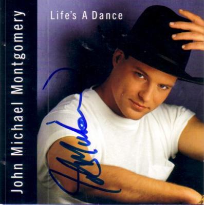 John Michael Montgomery autographed Life's A Dance CD booklet