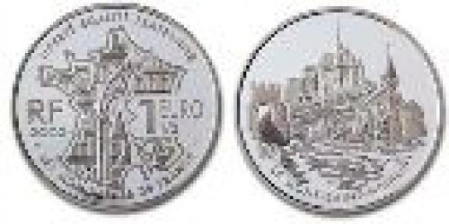 15 euros; Year: 2002; Mont St. Michel