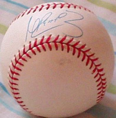 Manny Ramirez autographed AL baseball