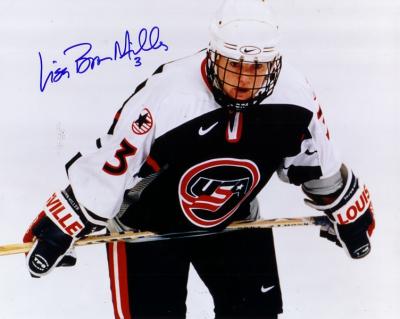 Lisa Brown-Miller autographed 1998 USA Hockey 8x10 photo