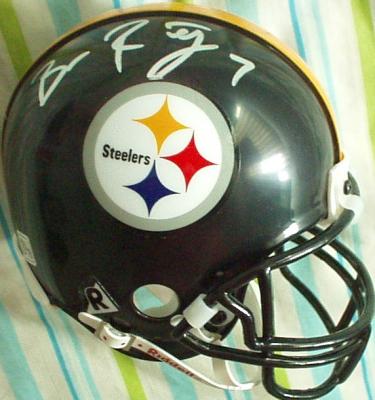 Ben Roethlisberger autographed Pittsburgh Steelers mini helmet