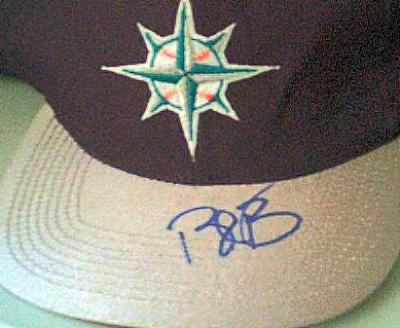 Bret Boone autographed Seattle Mariners alternate cap