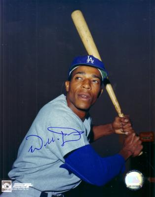 Willie Davis autographed 8x10 Los Angeles Dodgers photo