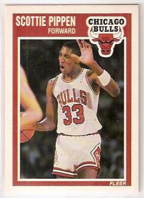 Scottie Pippen Chicago Bulls 1989-90 Fleer second year card