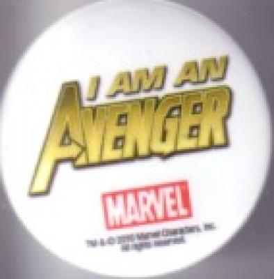 I Am An Avenger 2010 Comic-Con Marvel promo button or pin
