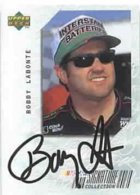 Bobby Labonte (NASCAR) 1999 Upper Deck certified autograph card