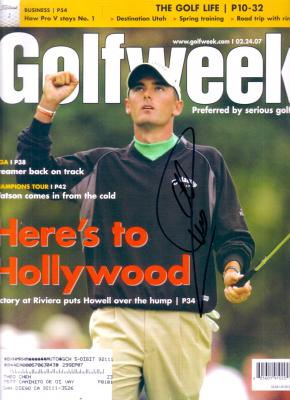 Charles Howell autographed 2007 Golfweek magazine