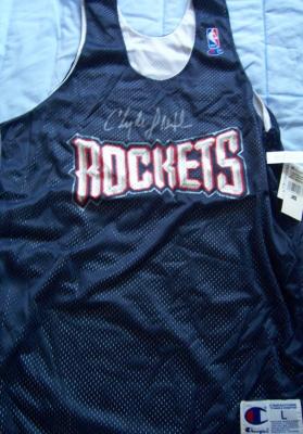Clyde Drexler autographed Houston Rockets authentic practice jersey