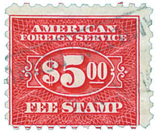 carmine, fee stamp