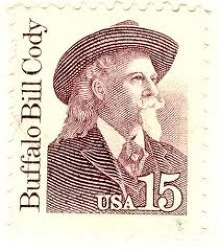 Stamps;  USA 15 cent stamp of Buffalo Bill Cody