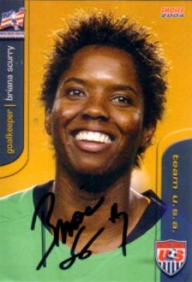 Briana Scurry autographed 2004 U.S. Soccer card