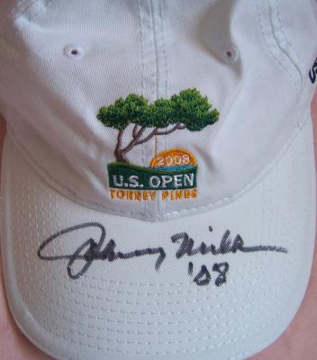 Johnny Miller autographed 2008 U.S. Open golf cap