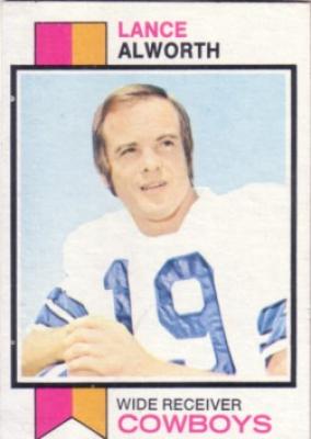 Lance Alworth Dallas Cowboys 1973 Topps card #61 ExMt/NrMt