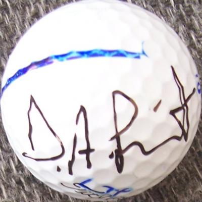 D.A. Points autographed tournament used Titleist golf ball