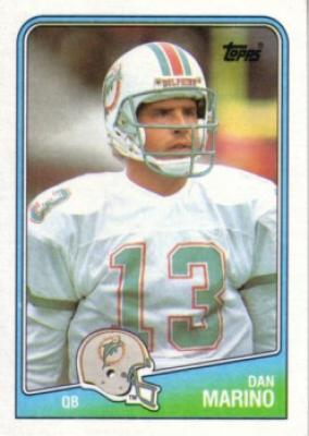 1988 Miami Dolphins Topps team card set (Dan Marino)