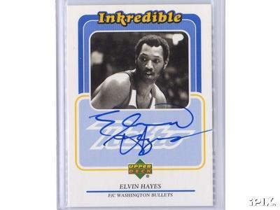 Elvin Hayes certified autograph Upper Deck Retro card