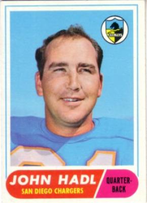 John Hadl Chargers 1968 Topps card #63 NrMt