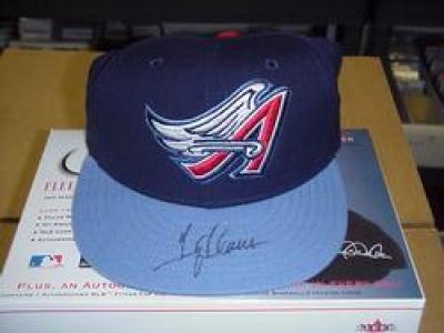 Troy Glaus autographed Anaheim Angels authentic game model cap