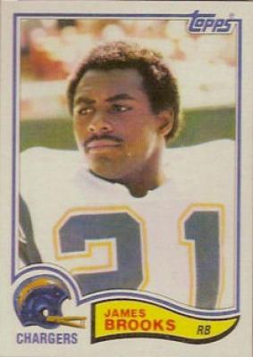 James Brooks Chargers 1982 Topps Rookie Card #226 NrMt