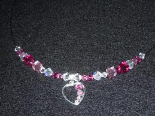 Heart Crystal Beads Necklace