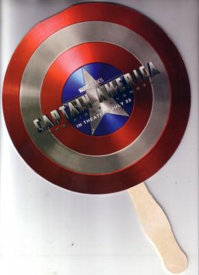 Captain America movie 2011 Comic-Con promo shield fan MINT
