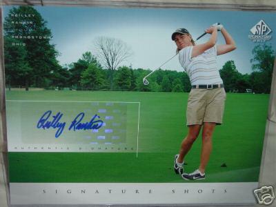 Reilley Rankin (LPGA) certified autograph 2004 SP Signature Golf 8x10 photo card