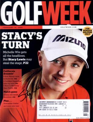 Stacy Lewis (LPGA) autographed 2009 Golf Week magazine