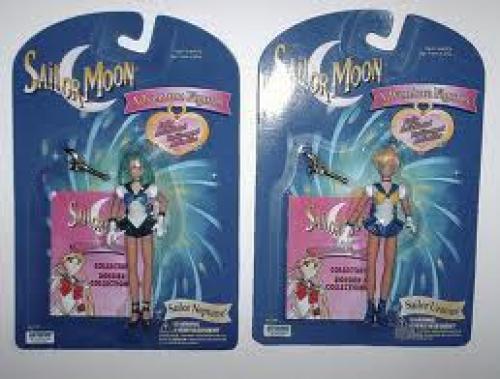 Dolls; AILOR MOON Irwin 1998 Articulated Dolls Sailor Neptune & Sailor Uranus