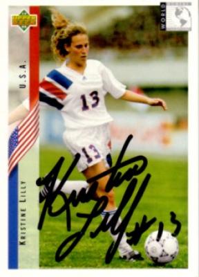 Kristine Lilly autographed 1994 Upper Deck U.S. Soccer Rookie Card
