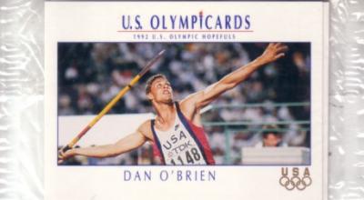 1992 Impel U.S. Olympic Hopefuls promo or prototype 3 card set (Jackie Joyner-Kersee)