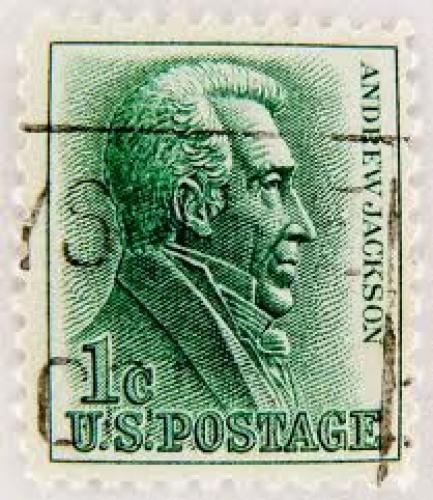 USA stamp 1c us postage Andrew Jackson