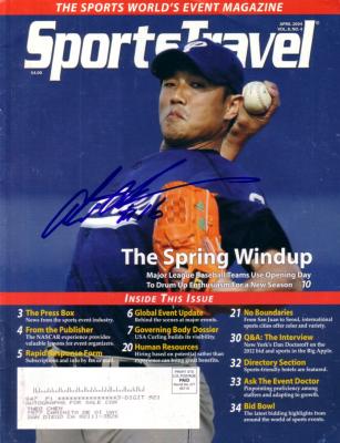 Akinori Otsuka autographed San Diego Padres SportsTravel magazine
