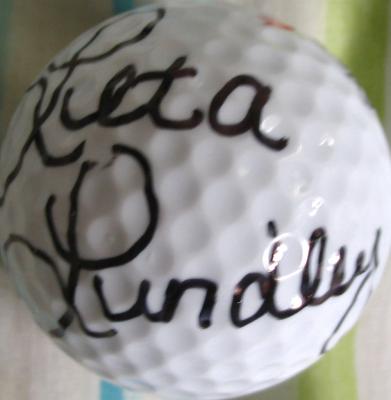 Leta Lindley (LPGA) autographed golf ball