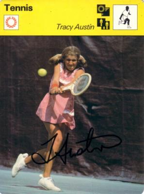 Tracy Austin autographed 1978 Sportscaster Rookie Card