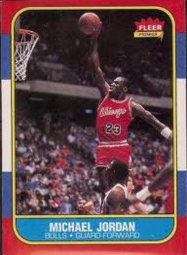 Basketball Card; 1986 Fleer #57 Michael Jordan – The most famous basketball rookie card