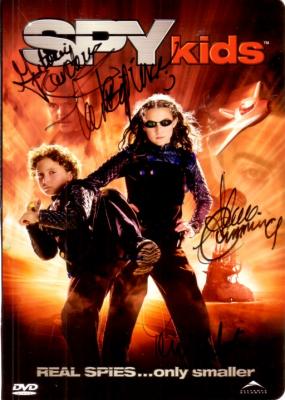 Spy Kids cast autographed DVD insert (Antonio Banderas Teri Hatcher)