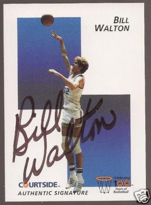 Bill Walton certified autograph UCLA Courtside Flashback card
