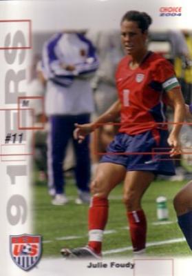 Julie Foudy 2004 U.S. Women's National Team 91ers soccer card