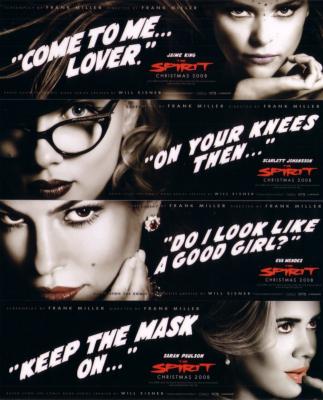 The Spirit movie bookmark set (Scarlett Johansson Jaime King Eva Mendes Sarah Paulson)