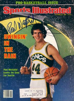 Paul Westphal autographed Seattle Supersonics 1980 Sports Illustrated