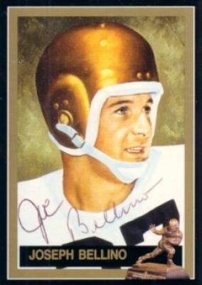 Joe Bellino autographed Navy 1960 Heisman Trophy card