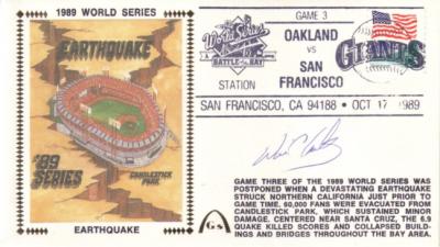 Will Clark autographed San Francisco Giants 1989 World Series cachet envelope